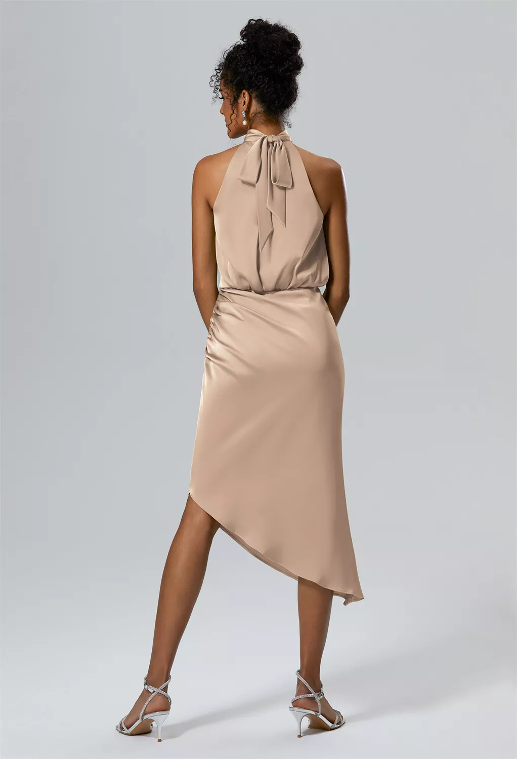 AW Ulrica Taupe  Cocktail Wedding Guest Dresses
